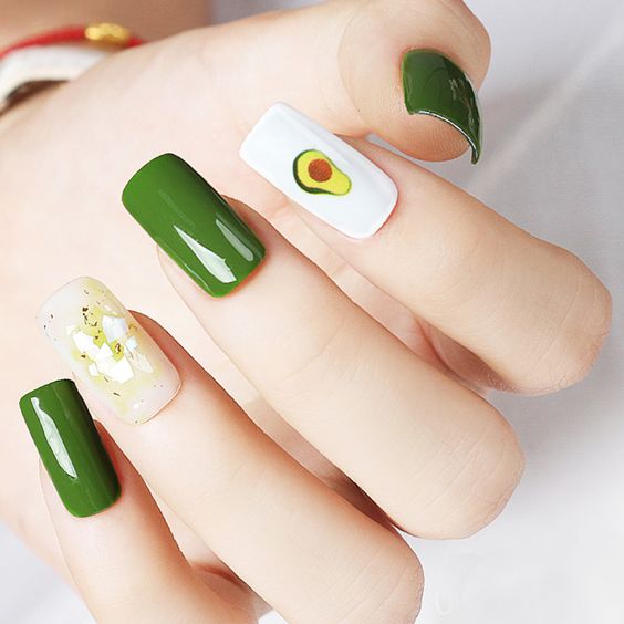 The prettiest Green SNS Nails Designs to put on 2022 