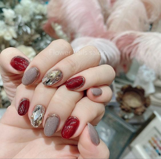 Can't Stop Staring At Top 20 Red SNS Nails Designs