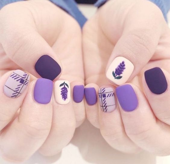 Update Top Purple SNS Nails Design Ideas